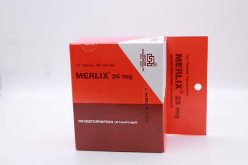 Imagen de MERLIX 25MG TAB/REC x 100 FP.