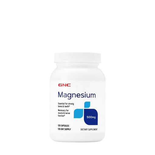 Imagen de GNC Magnesium 500 mg Frasco x 120 Capletas.