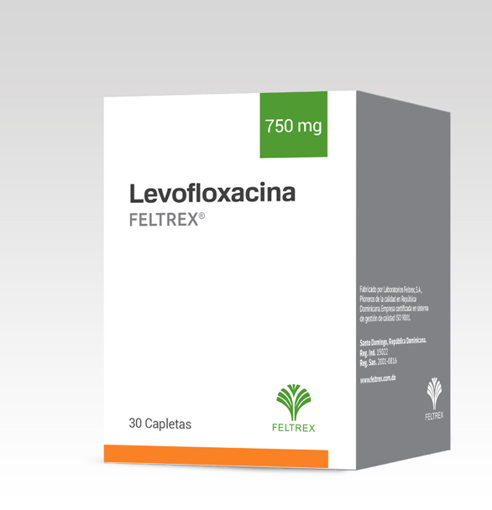 Imagen de LEVOFLOXACINA FELTREX Cap. 750mg x 30s