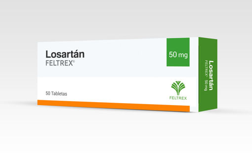 Imagen de LOSARTAN FELTREX Tab. 50mg x 50s