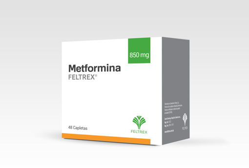 Imagen de METFORMINA FELTREX Cap. 850mg x 48s