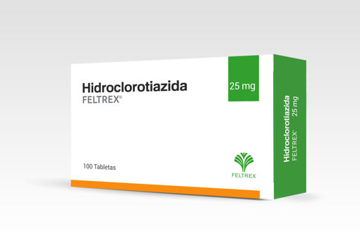 Imagen de HIDROCLOROTIAZIDA FELTREX Tab. 25mg x 100s