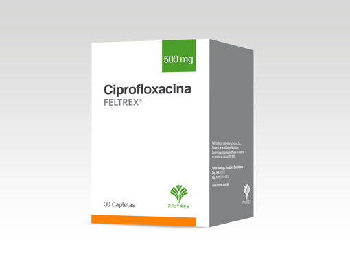 Imagen de CIPROFLOXACINA FELTREX Cap. 500mg x 30s