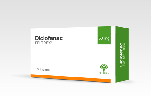 Imagen de DICLOFENAC FELTREX Tab. 50mg x 100s