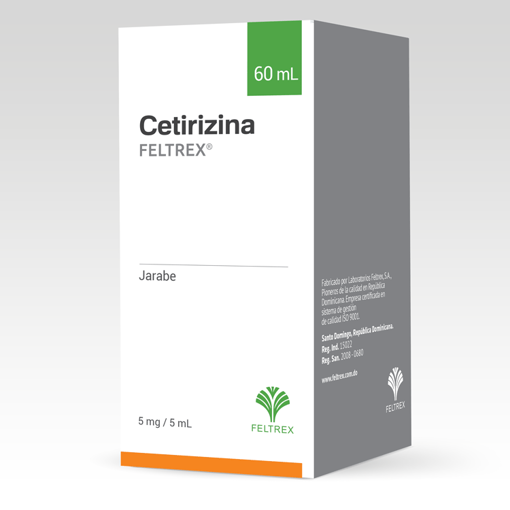 Imagen de CETIRIZINA FELTREX Jbe. 5mg/5ml x 60ml