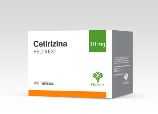 Imagen de CETIRIZINA FELTREX Tab. 10mg x 100s