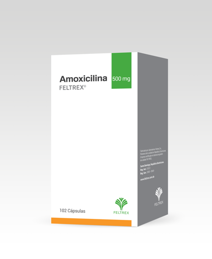 Imagen de AMOXICILINA FELTREX Caps. 500mg x 102s
